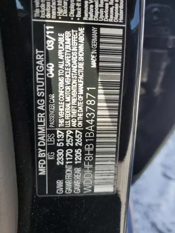 2011 MERCEDES-BENZ E 350 4MATIC  