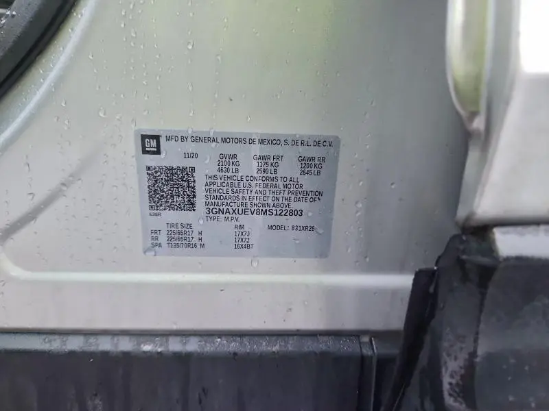 2021 CHEVROLET EQUINOX LT  