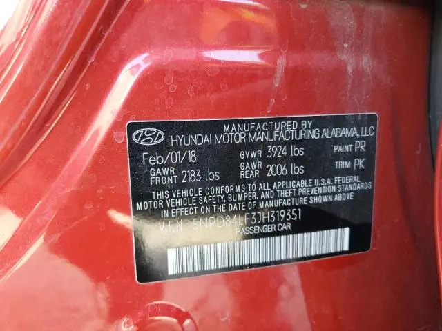 2018 HYUNDAI ELANTRA SEL  