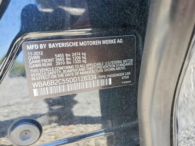 2013 BMW 650 I  