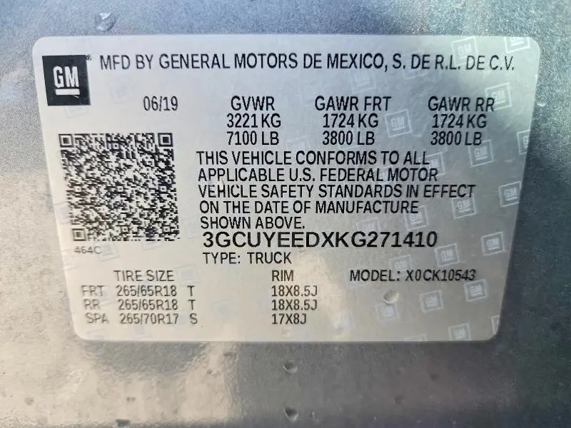 2019 CHEVROLET SILVERADO K1500 RST  