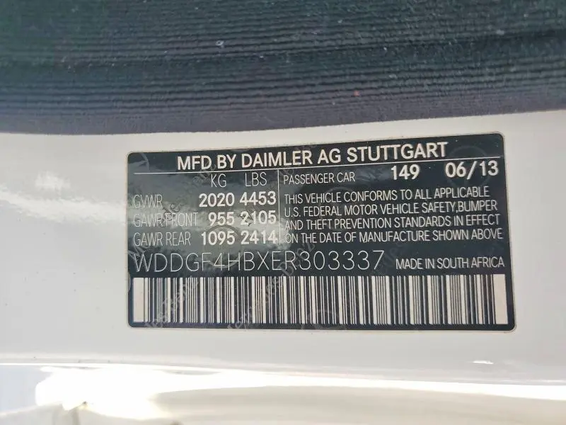 2014 MERCEDES-BENZ C 250  