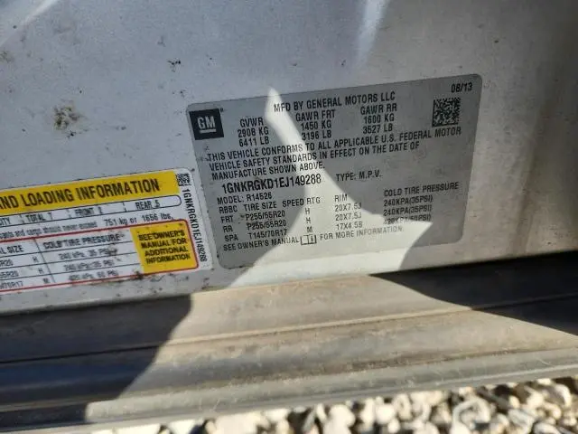 2014 CHEVROLET TRAVERSE LT  