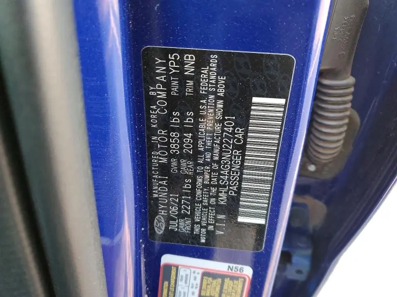 2022 HYUNDAI ELANTRA SEL  