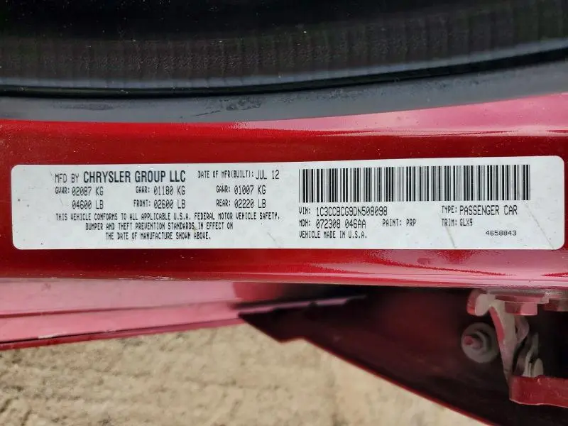 2013 CHRYSLER 200 LIMITED  