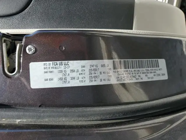 2018 CHRYSLER PACIFICA TOURING L  