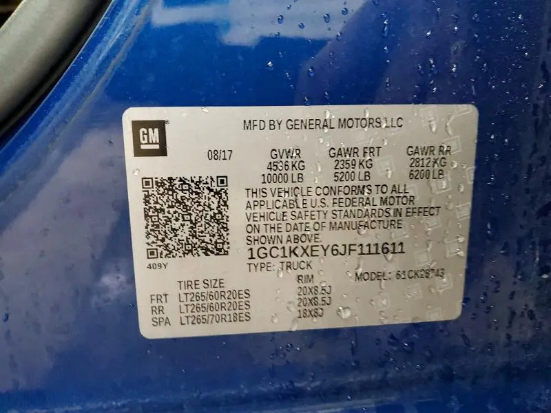 2018 CHEVROLET SILVERADO K2500 HIGH COUNTRY  
