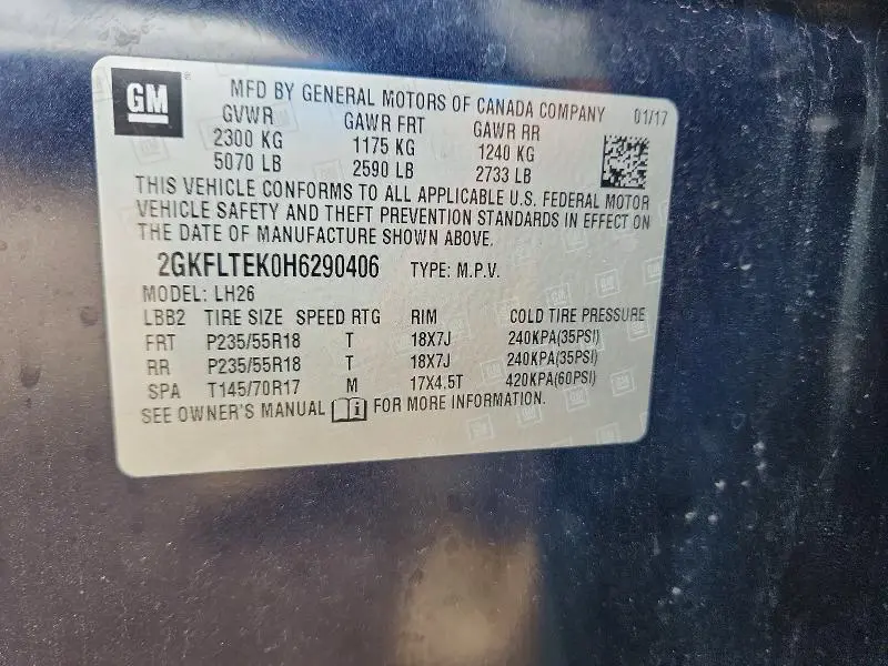 2017 GMC TERRAIN SLE  