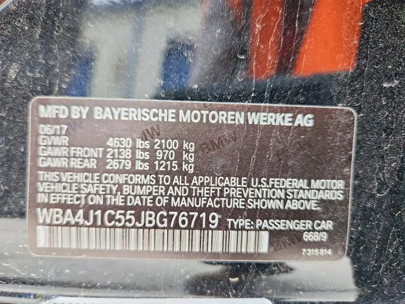 2018 BMW 430I GRAN COUPE  