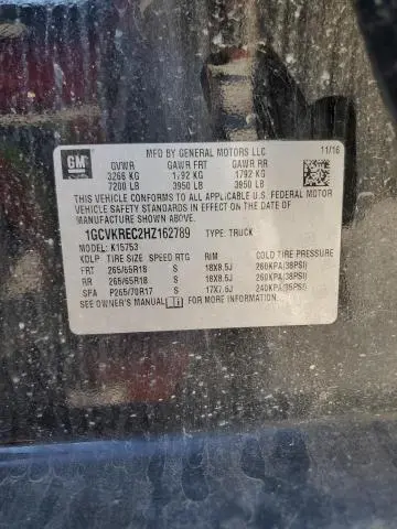 2017 CHEVROLET SILVERADO K1500 LT  