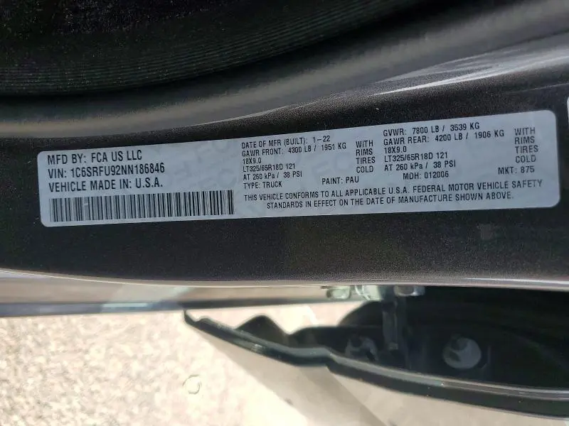 2022 RAM 1500 TRX  