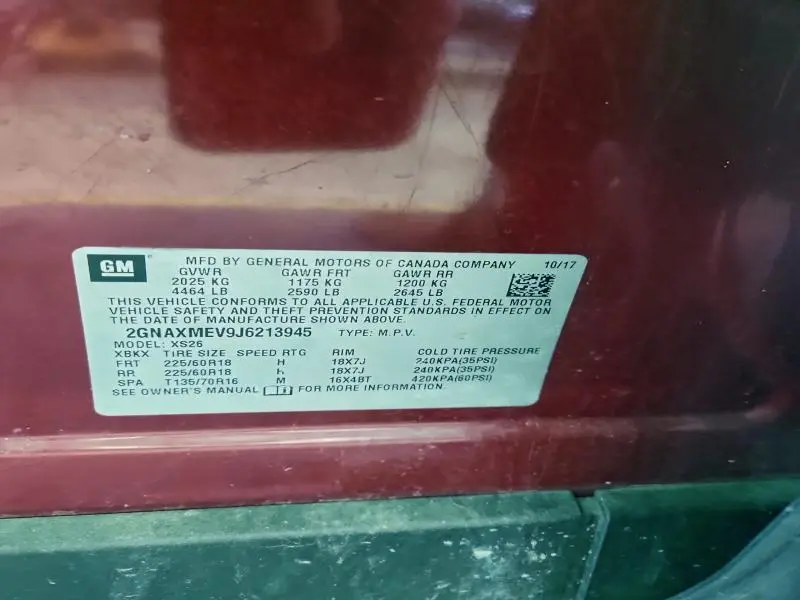 2018 CHEVROLET EQUINOX PREMIER  