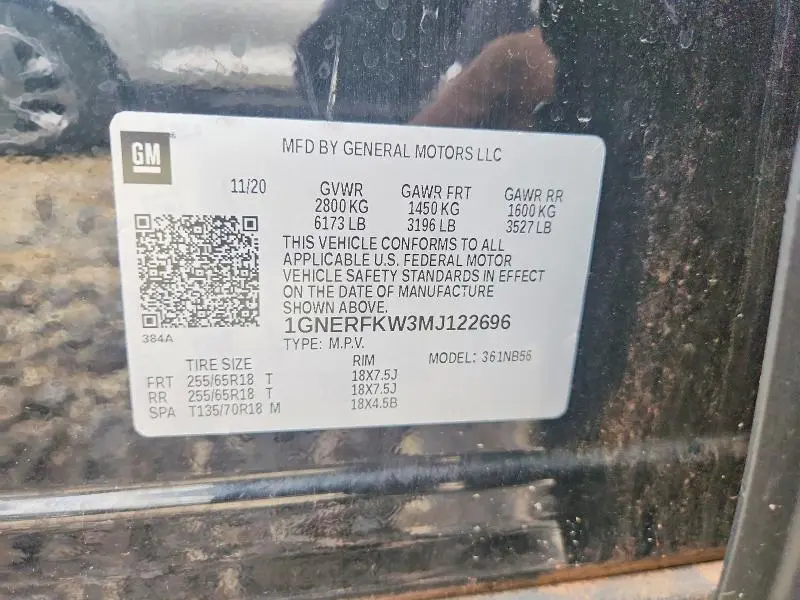 2021 CHEVROLET TRAVERSE LS  