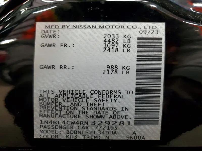 2024 NISSAN ALTIMA 2.5 SR  