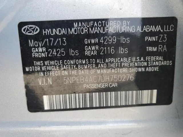 2013 HYUNDAI SONATA GLS  