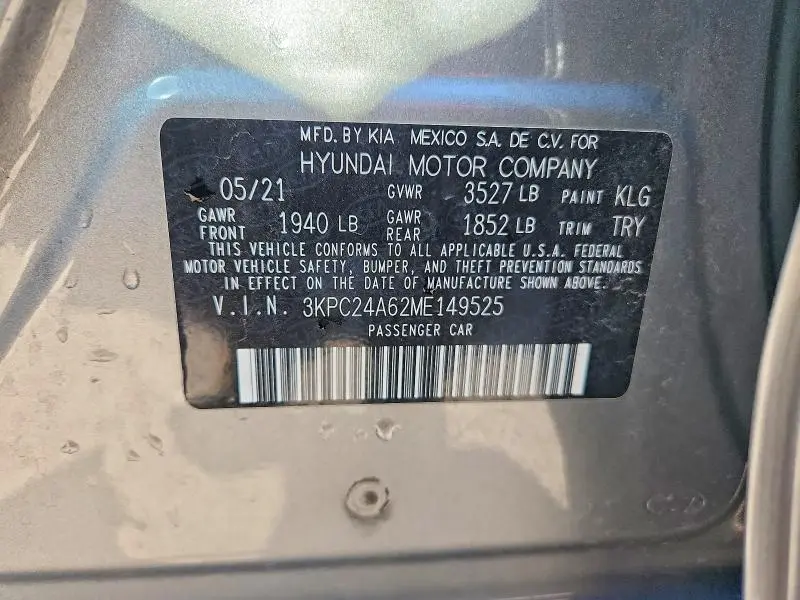 2021 HYUNDAI ACCENT SE  