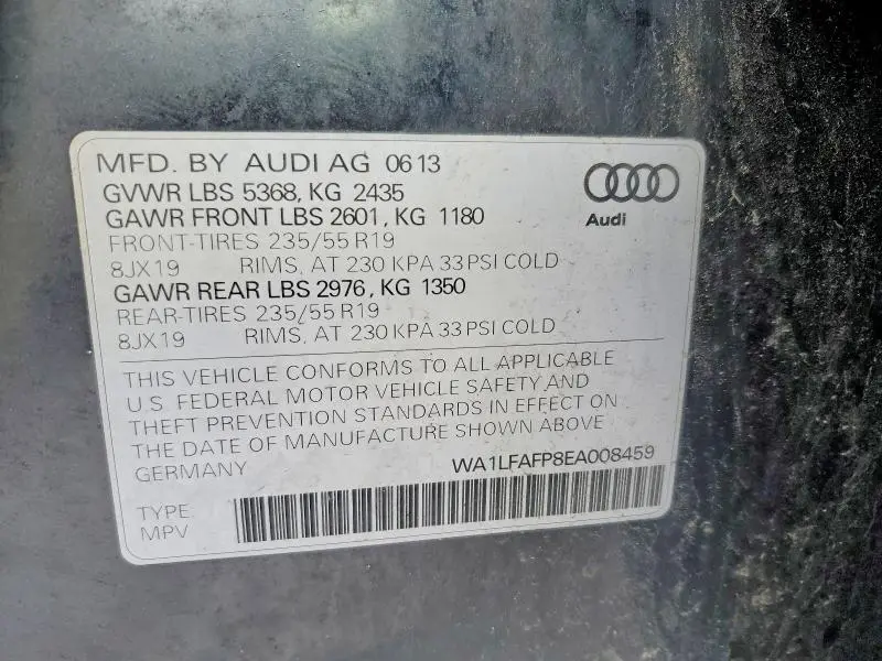 2014 AUDI Q5 PREMIUM PLUS  