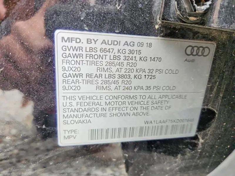 2019 AUDI Q7 PREMIUM PLUS  