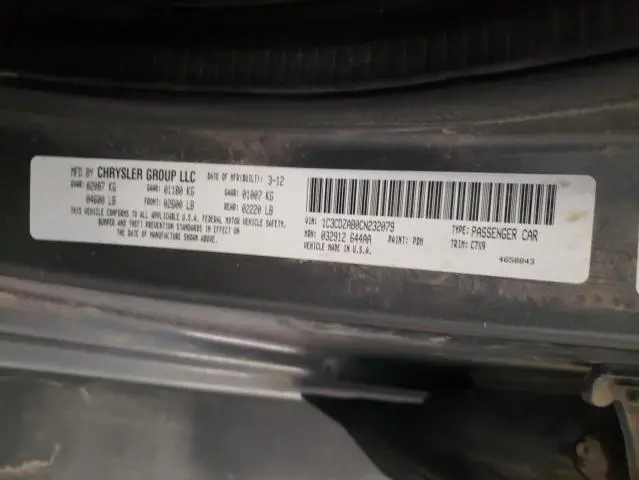 2012 DODGE AVENGER SE