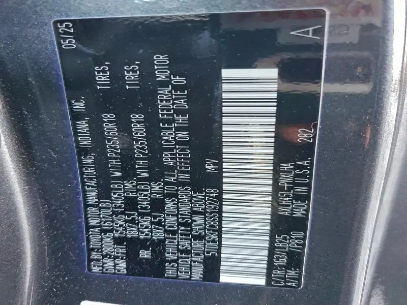 2025 TOYOTA SIENNA LIMITED  