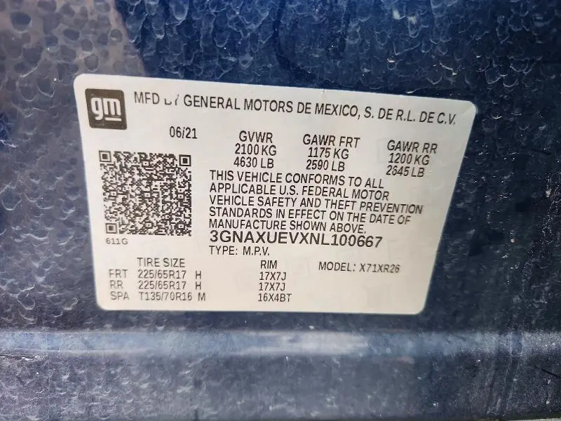 2022 CHEVROLET EQUINOX LT  