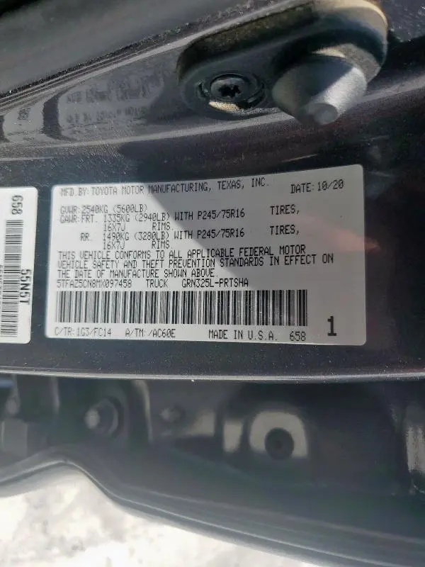 2021 TOYOTA TACOMA DOUBLE CAB  