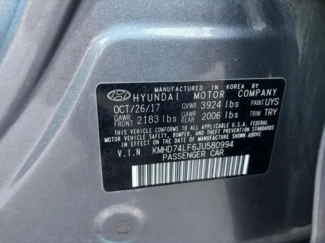 2018 HYUNDAI ELANTRA SE  