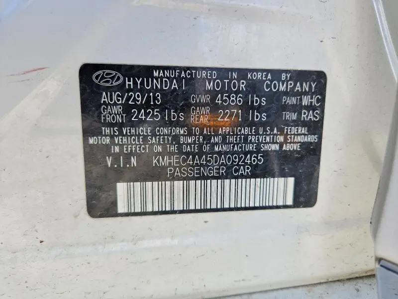 2013 HYUNDAI SONATA HYBRID  
