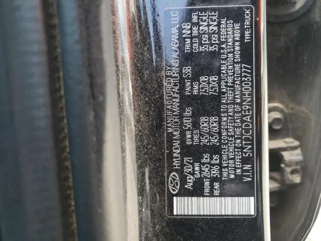 2022 HYUNDAI SANTA CRUZ SEL  