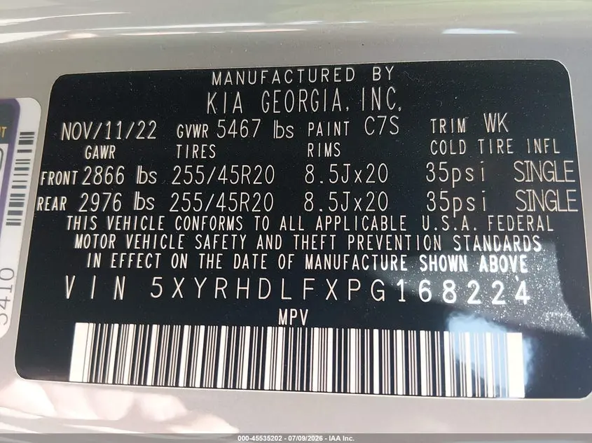 2023 KIA SORENTO X-LINE EX