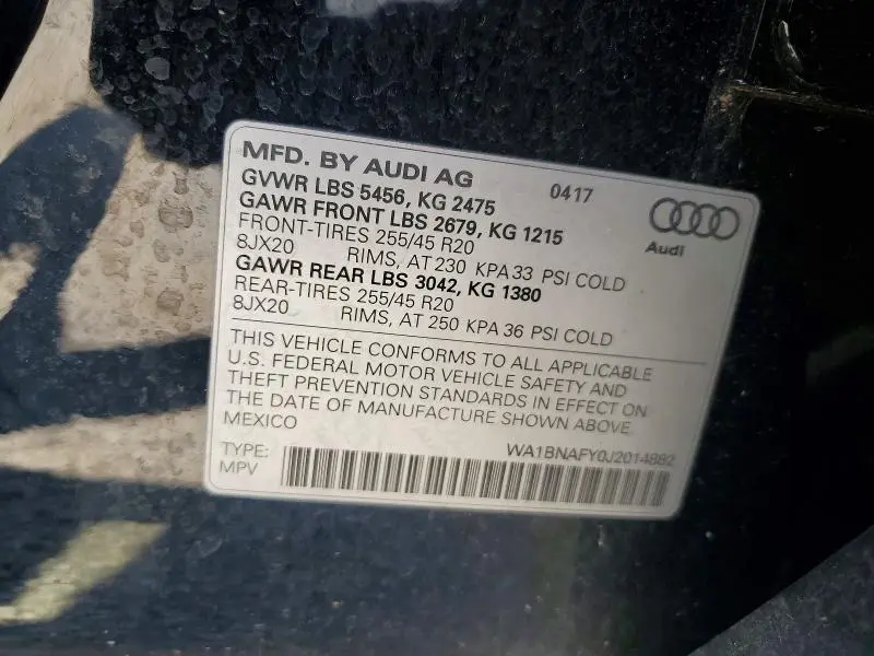 2018 AUDI Q5 PREMIUM PLUS  