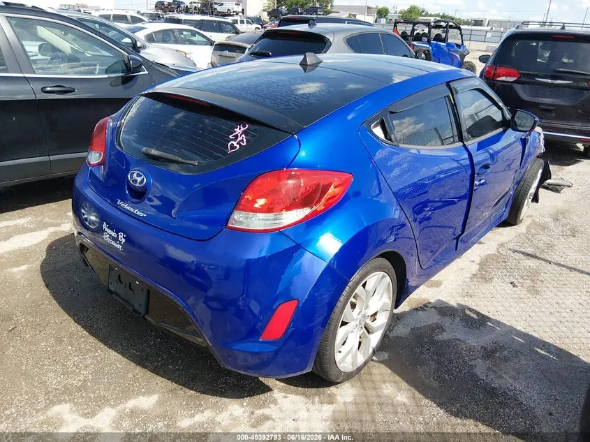 2012 HYUNDAI VELOSTER BASE W/BLACK