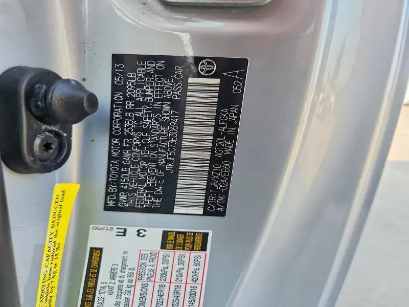 2014 SCION TC 10 SERIES  