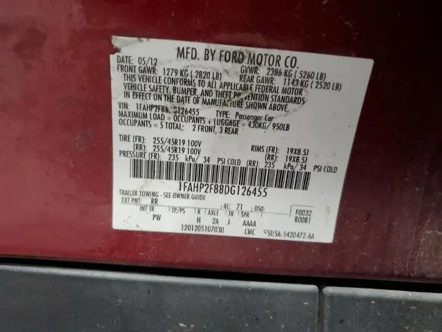 2013 FORD TAURUS LIMITED  