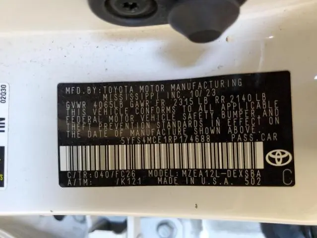 2024 TOYOTA COROLLA SE