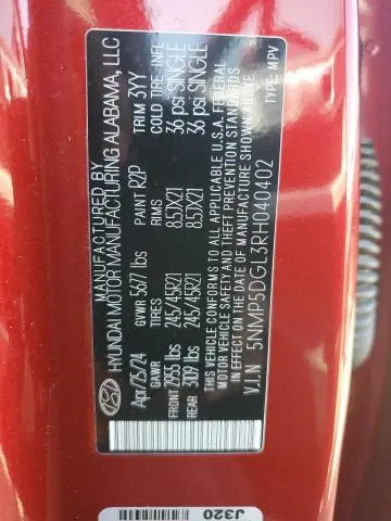 2024 HYUNDAI SANTA FE CALLIGRAPHY  