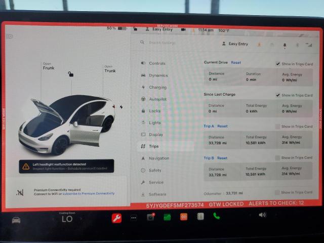 2021 TESLA MODEL Y 