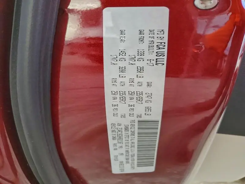 2017 CHRYSLER PACIFICA TOURING L  