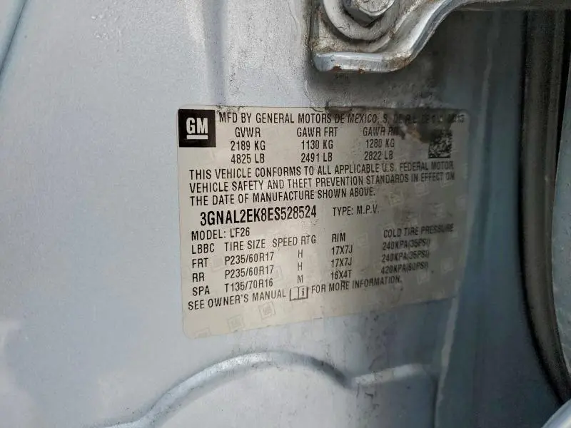 2014 CHEVROLET CAPTIVA LS  