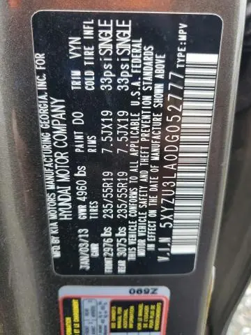 2013 HYUNDAI SANTA FE SPORT   