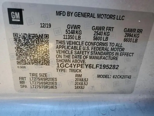 2020 CHEVROLET SILVERADO K2500 HEAVY DUTY LTZ  