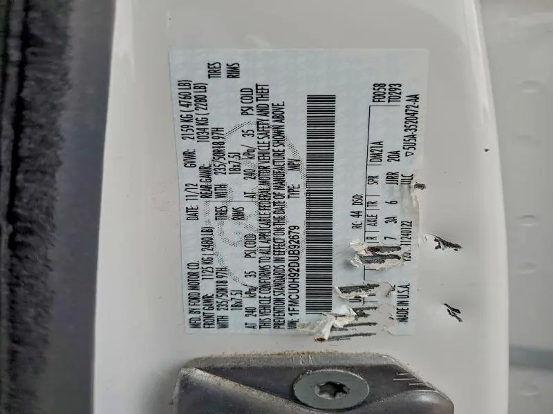 2013 FORD ESCAPE SEL  