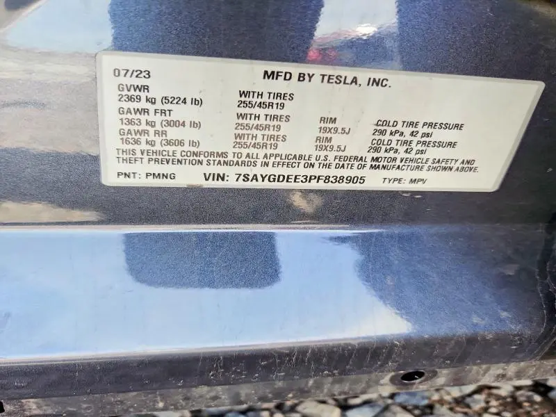 2023 TESLA MODEL Y   