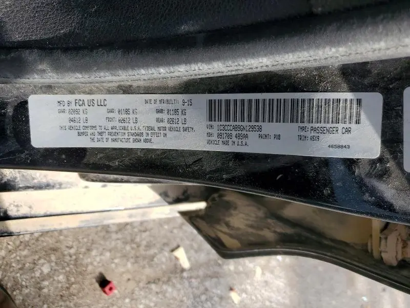 2016 CHRYSLER 200 LIMITED  