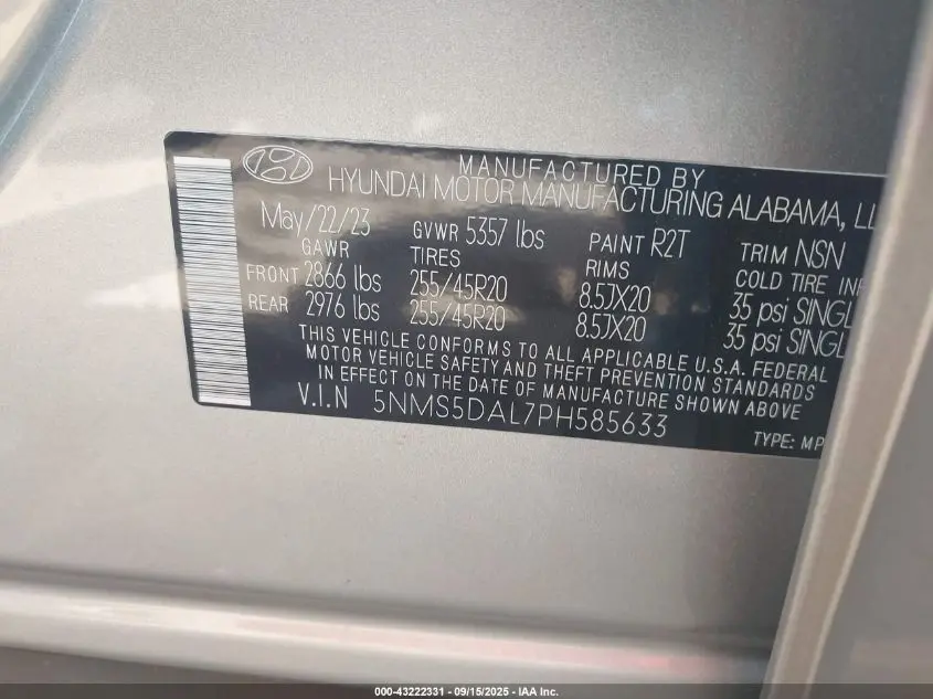 2023 HYUNDAI SANTA FE CALLIGRAPHY