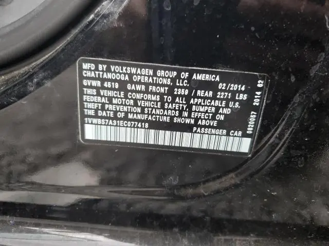 2014 VOLKSWAGEN PASSAT SE  