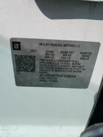 2018 CHEVROLET MALIBU LT  