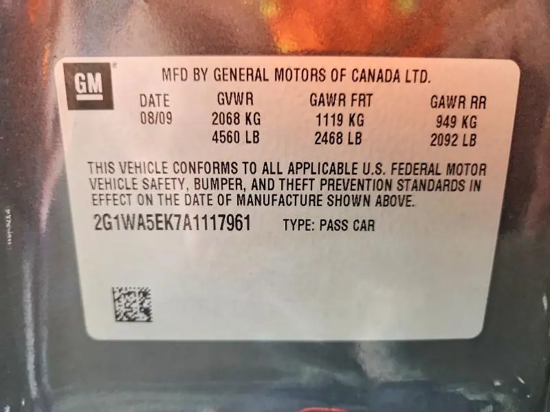 2010 CHEVROLET IMPALA LS  