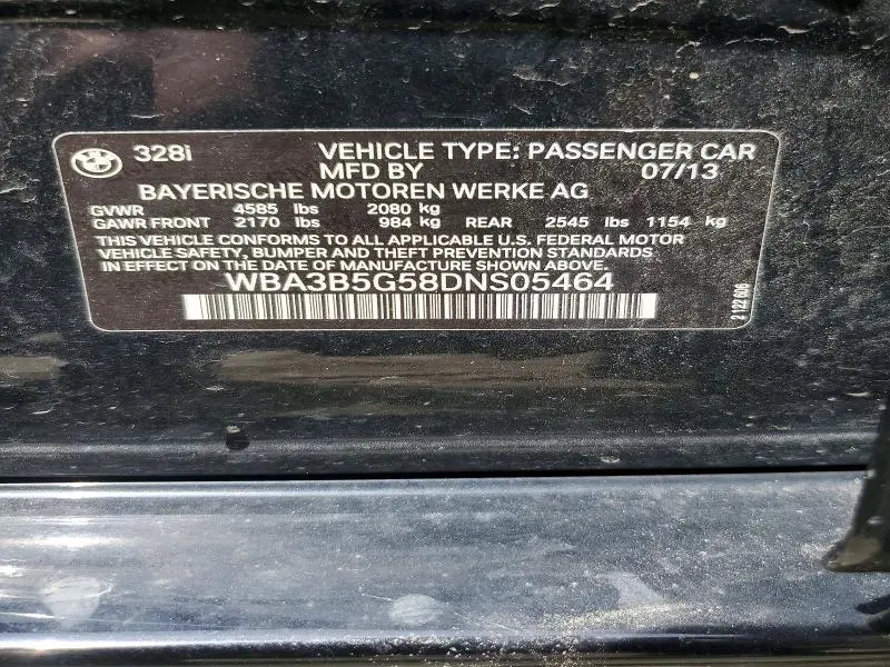 2013 BMW 328 XI SULEV  