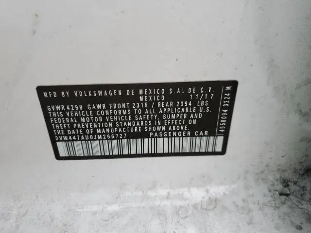 2018 VOLKSWAGEN GTI S/SE  